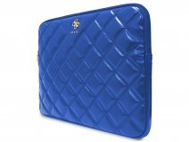 Guess Big 4G Quilted Laptop Sleeve Blauw - MacBook 13