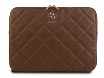 Guess Big 4G Quilted Laptop Sleeve Bruin - MacBook 13