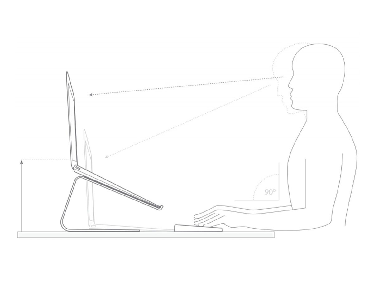 Twelve South Curve Laptop Stand Zwart - MacBook Standaard