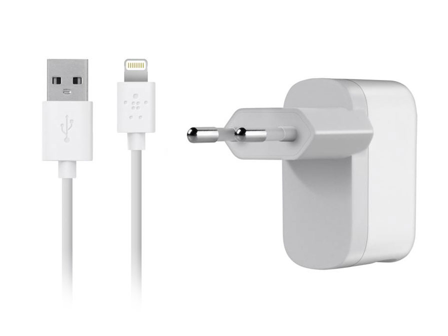 Belkin 2.1A USB Oplader Thuislader met Lightning USB kabel