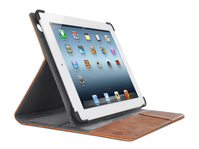 Belkin Full-Grain Leather Cover met Stand voor iPad 2, 3 & 4 
