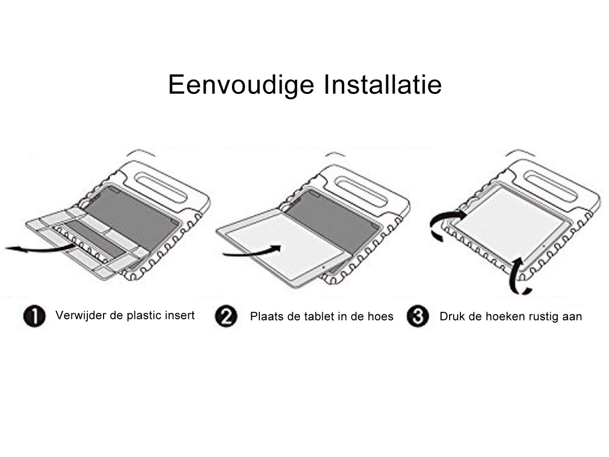 Kidsproof Kinder Case Groen - iPad 10.2 Hoesje voor Kinderen