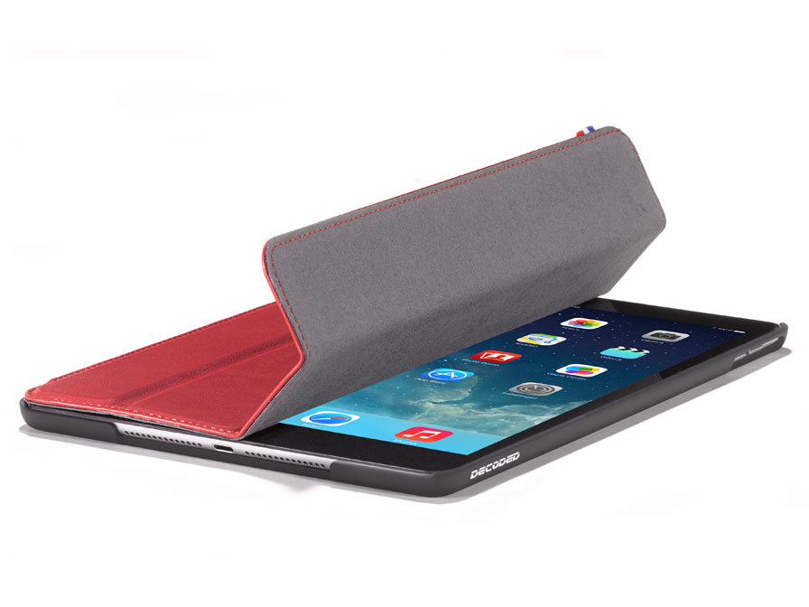 Decoded iPad Air 2 Hoesje Slim Cover Leren Case (Rood)