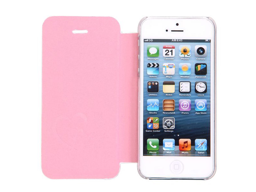 Pastel Pearls Sideflip Case - iPhone 5/5S hoesje