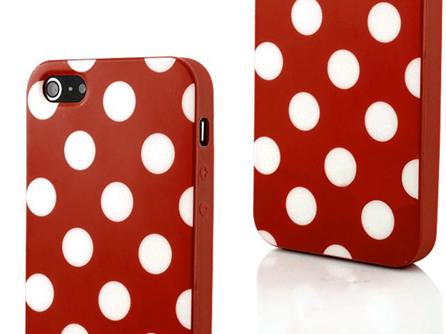 Polka Dot TPU Soft Case Hoesje voor iPhone 5/5S