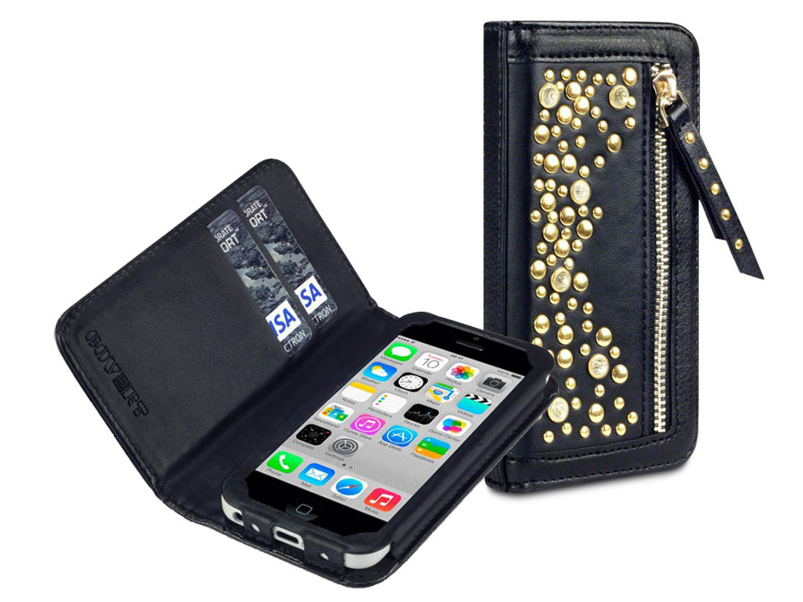 Covert Stardust Studded Wallet Case Hoesje voor iPhone 5C