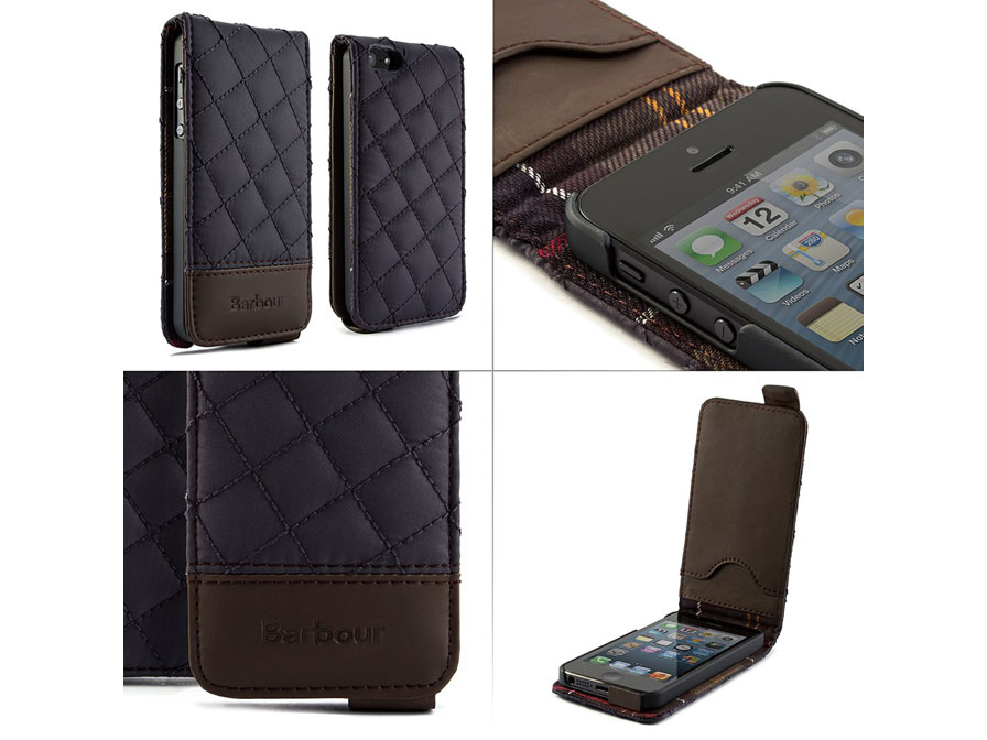 Barbour Quilted Flip Case - iPhone SE / 5s / 5 hoesje