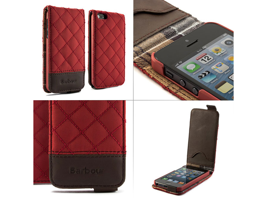 Barbour Quilted Flip Case - iPhone SE / 5s / 5 hoesje