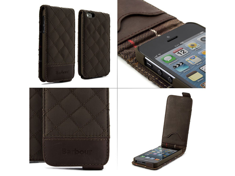 Barbour Quilted Flip Case - iPhone SE / 5s / 5 hoesje