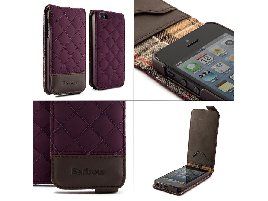 Barbour Quilted Flip Case - iPhone SE / 5s / 5 hoesje