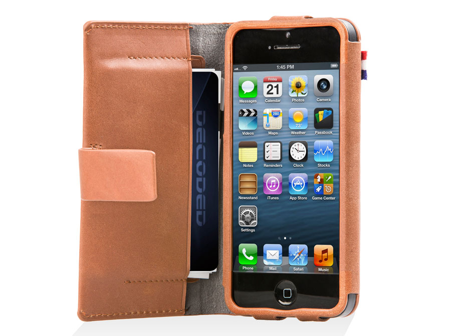 Decoded Wallet Case - Lederen Hoesje voor iPhone 5/5S