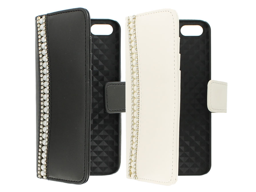 Diamond Pearls Wallet Case - Hoesje voor iPhone 5/5S