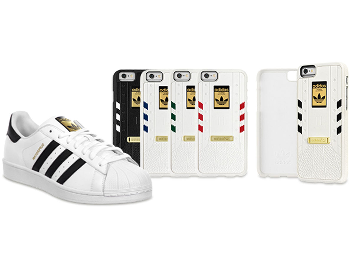 adidas Superstar Case Wit/Rood - iPhone 6/6S Hoesje