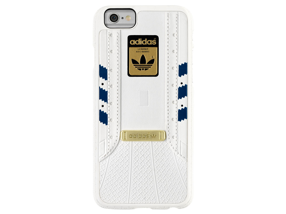 adidas Superstar Case Wit/Blauw - iPhone 6/6S Hoesje