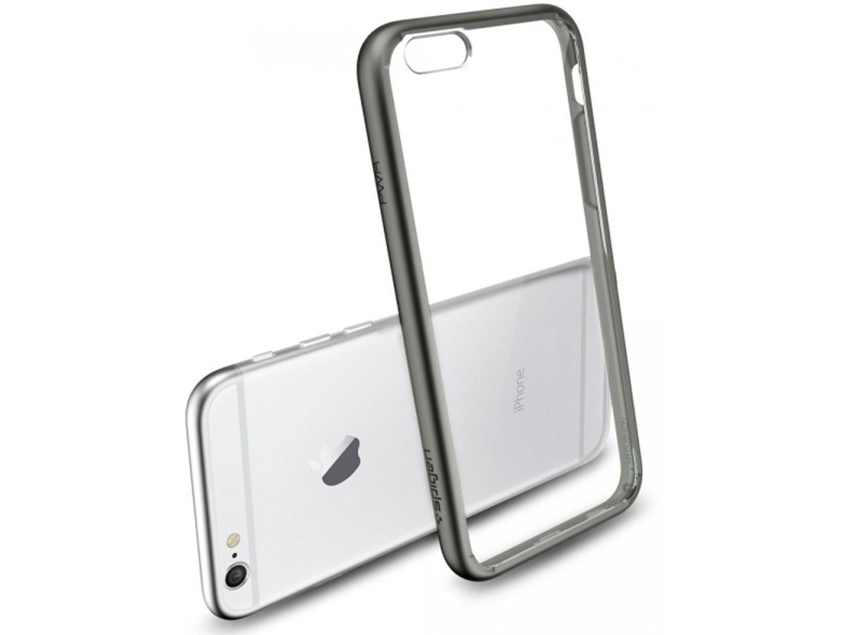 Spigen Ultra Hybrid Case Gunmetal - iPhone 6/6s hoesje