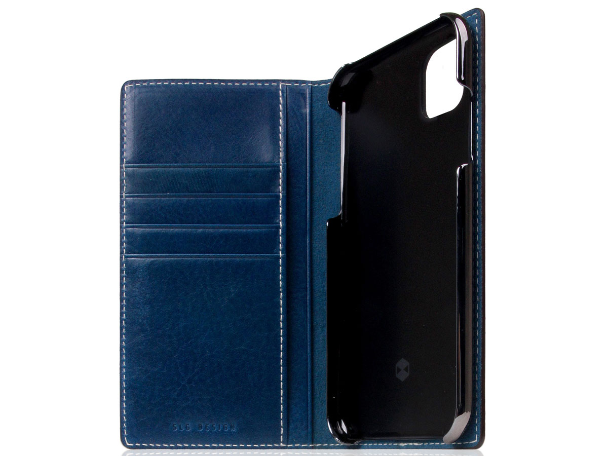 SLG Design D+ Temponata Bookcase Blauw - iPhone 11 hoesje