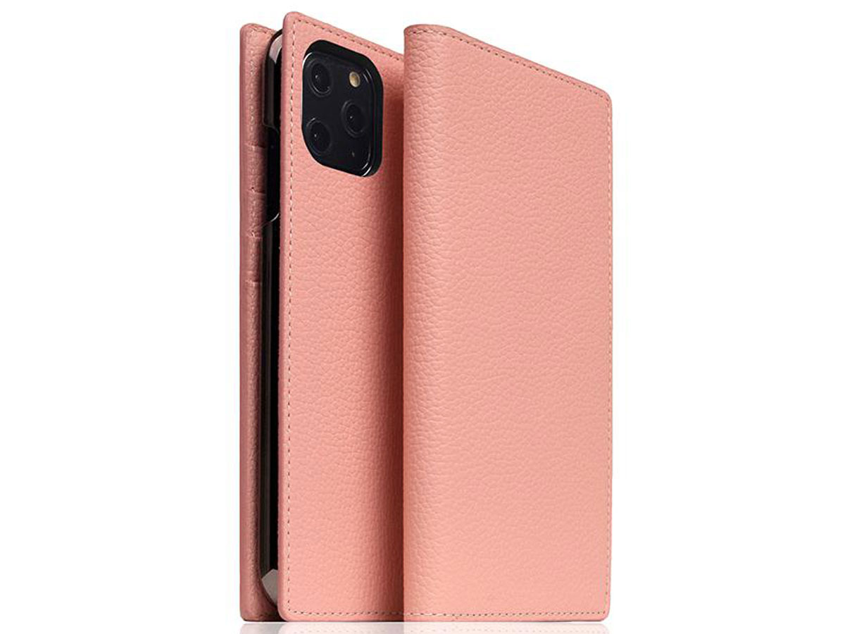 SLG Design D8 Folio Leer Light Rose - iPhone 11 Pro hoesje