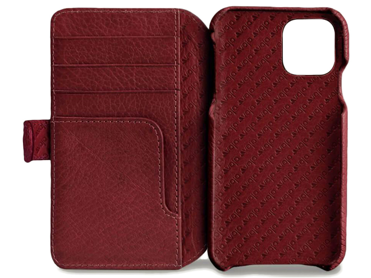 Vaja Wallet Agenda Case Rood - iPhone 11 Pro Hoesje Leer