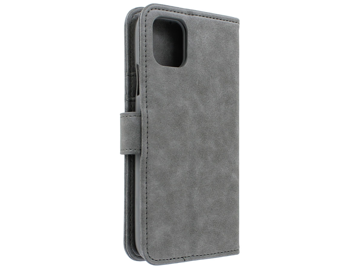 Classic Wallet BookCase Grijs - iPhone 11 Pro Max hoesje