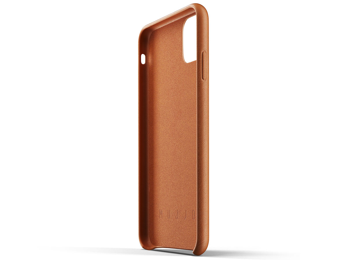 Mujjo Full Leather Case Tan Leer - iPhone 11 Pro Max Hoesje