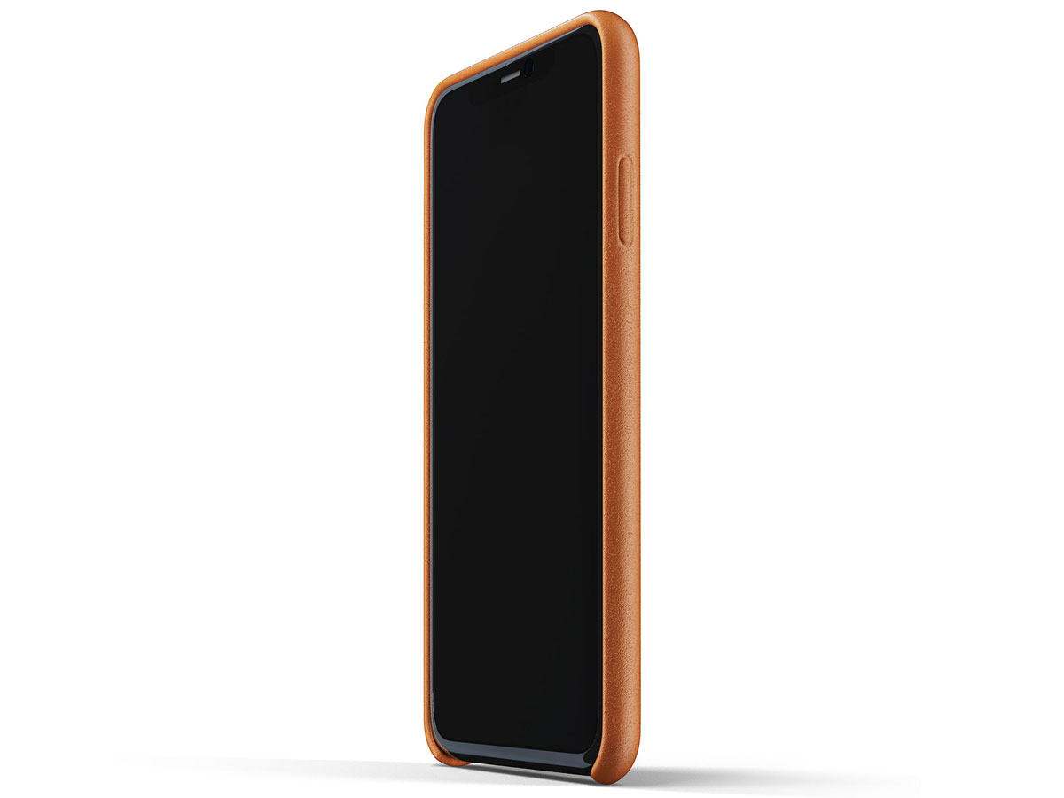 Mujjo Full Leather Case Tan Leer - iPhone 11 Pro Max Hoesje