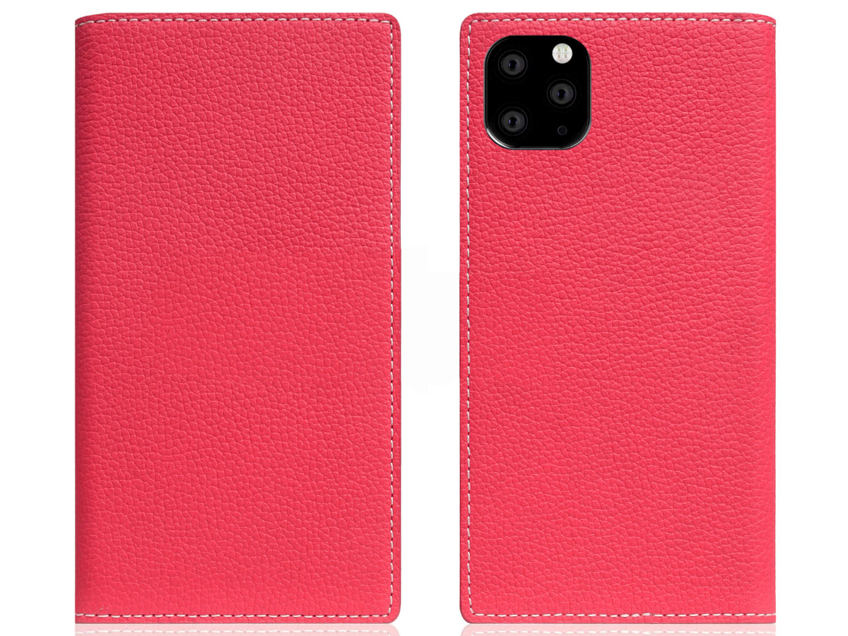 SLG Design D8 Folio Leer Pink Rose - iPhone 11 Pro Max hoesje