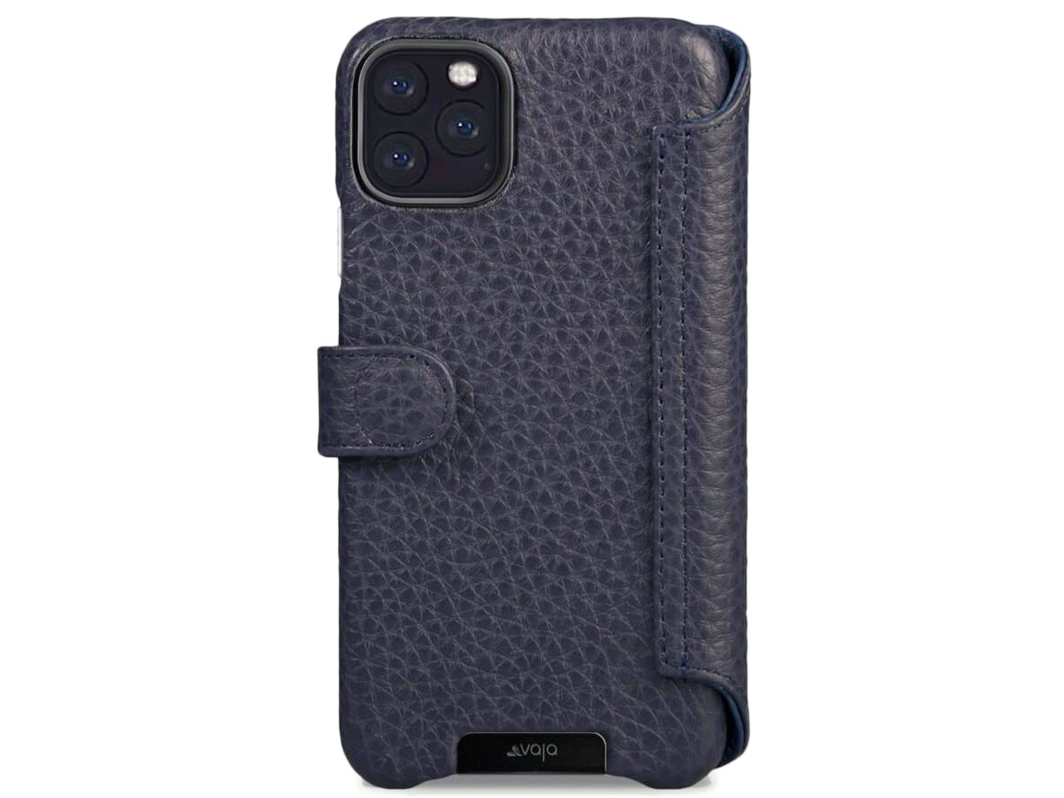 Vaja Wallet Agenda Case Donkerblauw - iPhone 11 Pro Max Hoesje Leer