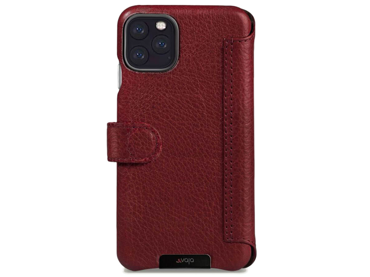 Vaja Wallet Agenda Case Rood - iPhone 11 Pro Max Hoesje Leer