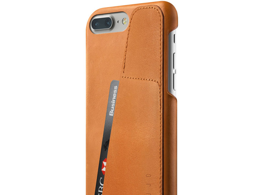 Mujjo Leather Wallet Case - Leren iPhone 8+/7+ hoesje