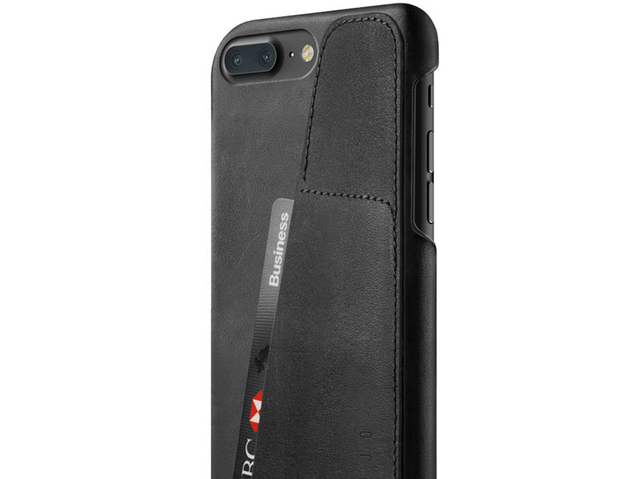 Mujjo Leather Wallet Case - Leren iPhone 8+/7+ hoesje