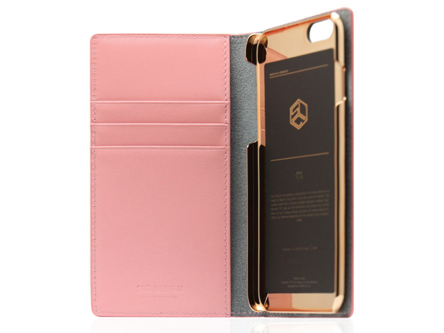 SLG Design Saffiano Zipper - Leren iPhone 8+/7+ hoesje