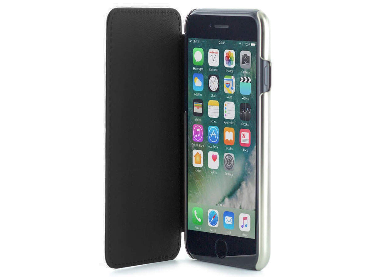 Greenwich Horo Folio Beluga/Gunmetal - iPhone SE / 8 / 7 / 6(s) hoesje