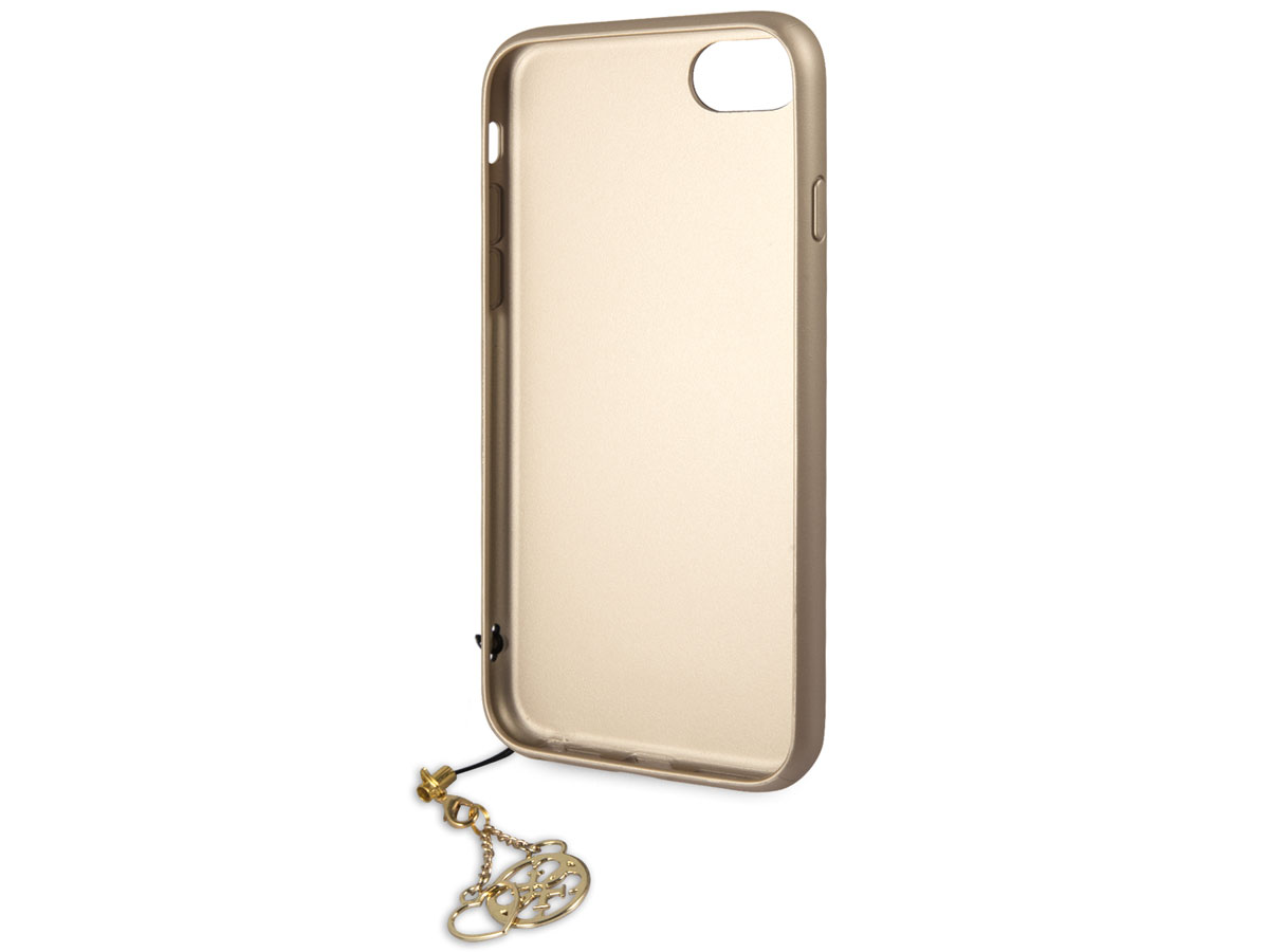 Guess Monogram Charm Case Bruin - iPhone SE / 8 / 7 / 6(s) hoesje