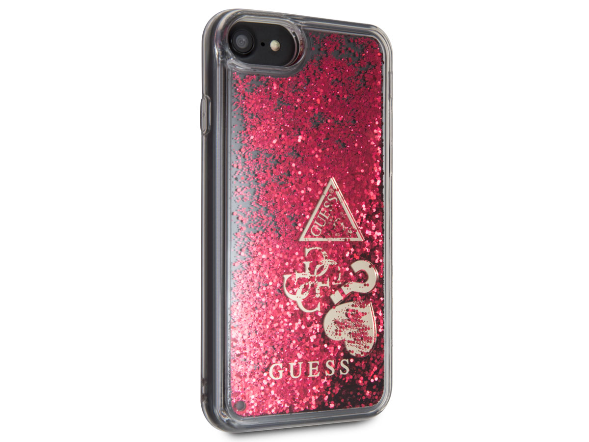 Guess Floating Logo Case Roze - iPhone SE / 8 / 7 / 6(s) hoesje