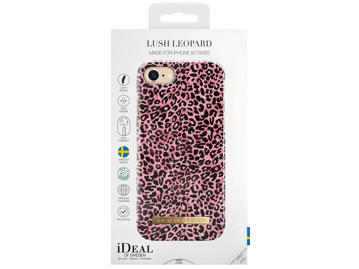 iDeal of Sweden Case Lush Leopard - iPhone SE / 8 / 7 / 6(s) hoesje