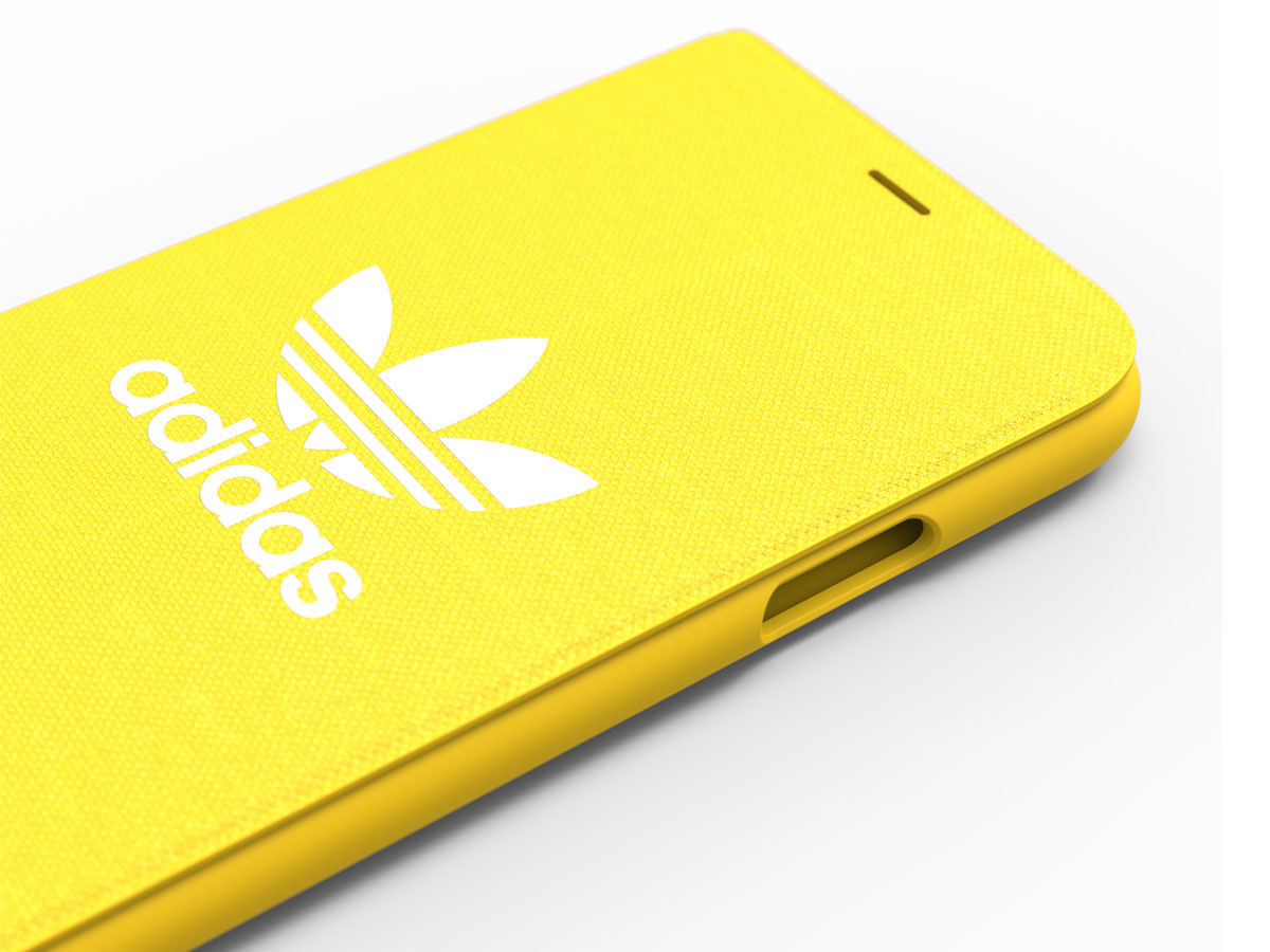 adidas ADICOLOR Booklet Geel - iPhone X/Xs Hoesje