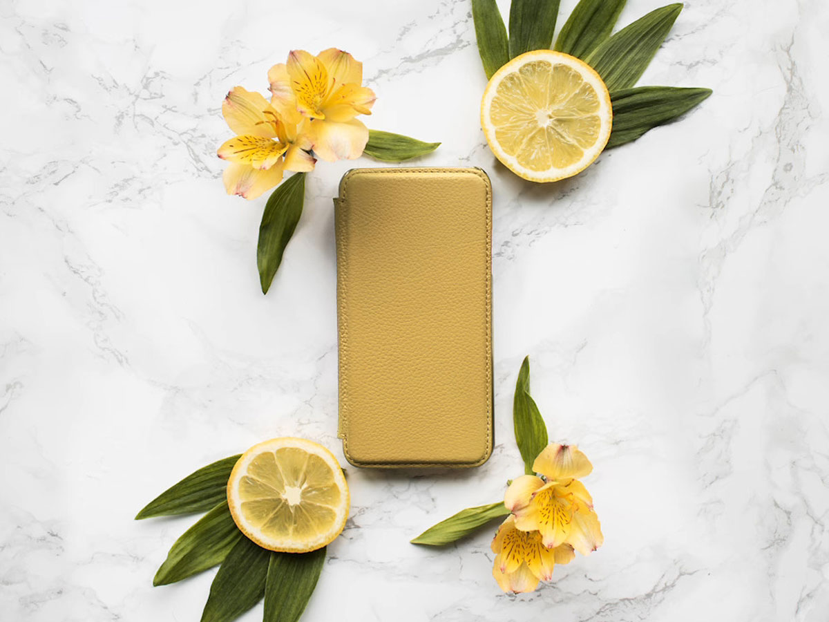 Greenwich Blake Folio Canary Yellow/Gold - iPhone X/Xs hoesje