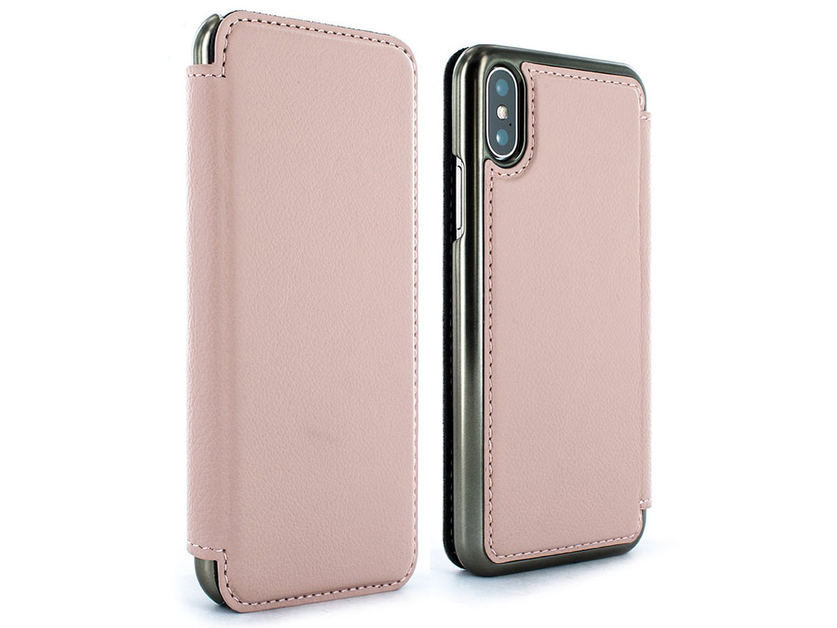 Greenwich Blake Folio Blossom/Gunmetal - iPhone X/Xs hoesje