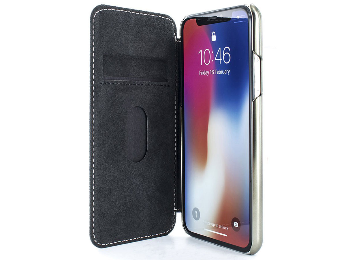 Greenwich Blake Folio Blossom/Gunmetal - iPhone X/Xs hoesje