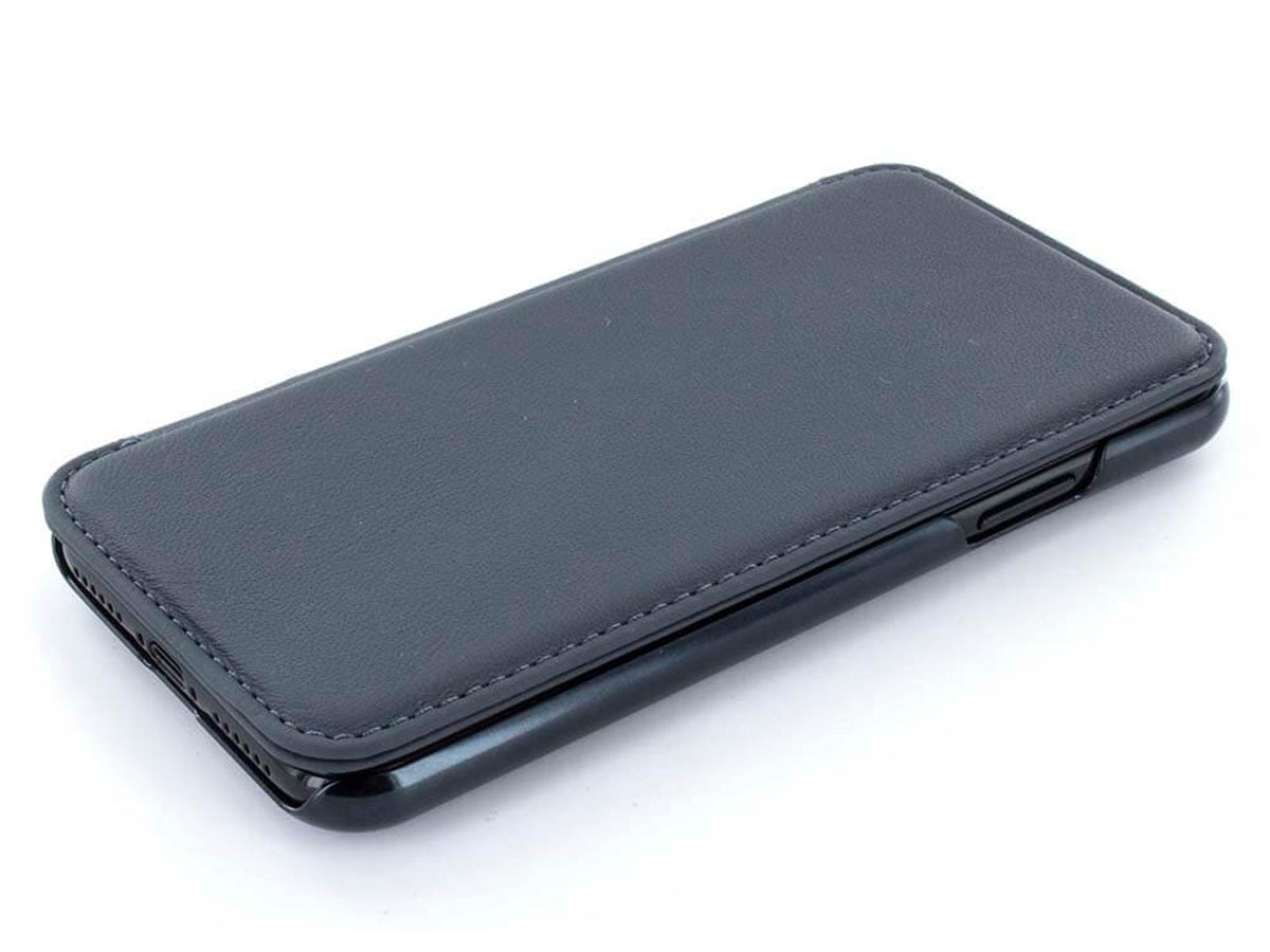 Greenwich Blake Folio Seal/Black - Leren iPhone X/Xs hoesje