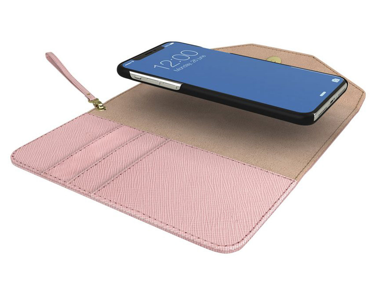 iDeal of Sweden Mayfair Clutch Roze - iPhone X/Xs Hoesje