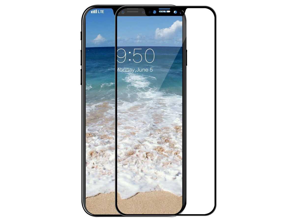 iPhone X/Xs Screenprotector - 4D Curved Tempered Glass