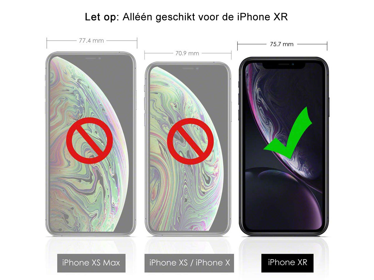 Vaja Wallet Agenda Case Zwart - iPhone XR Hoesje Leer