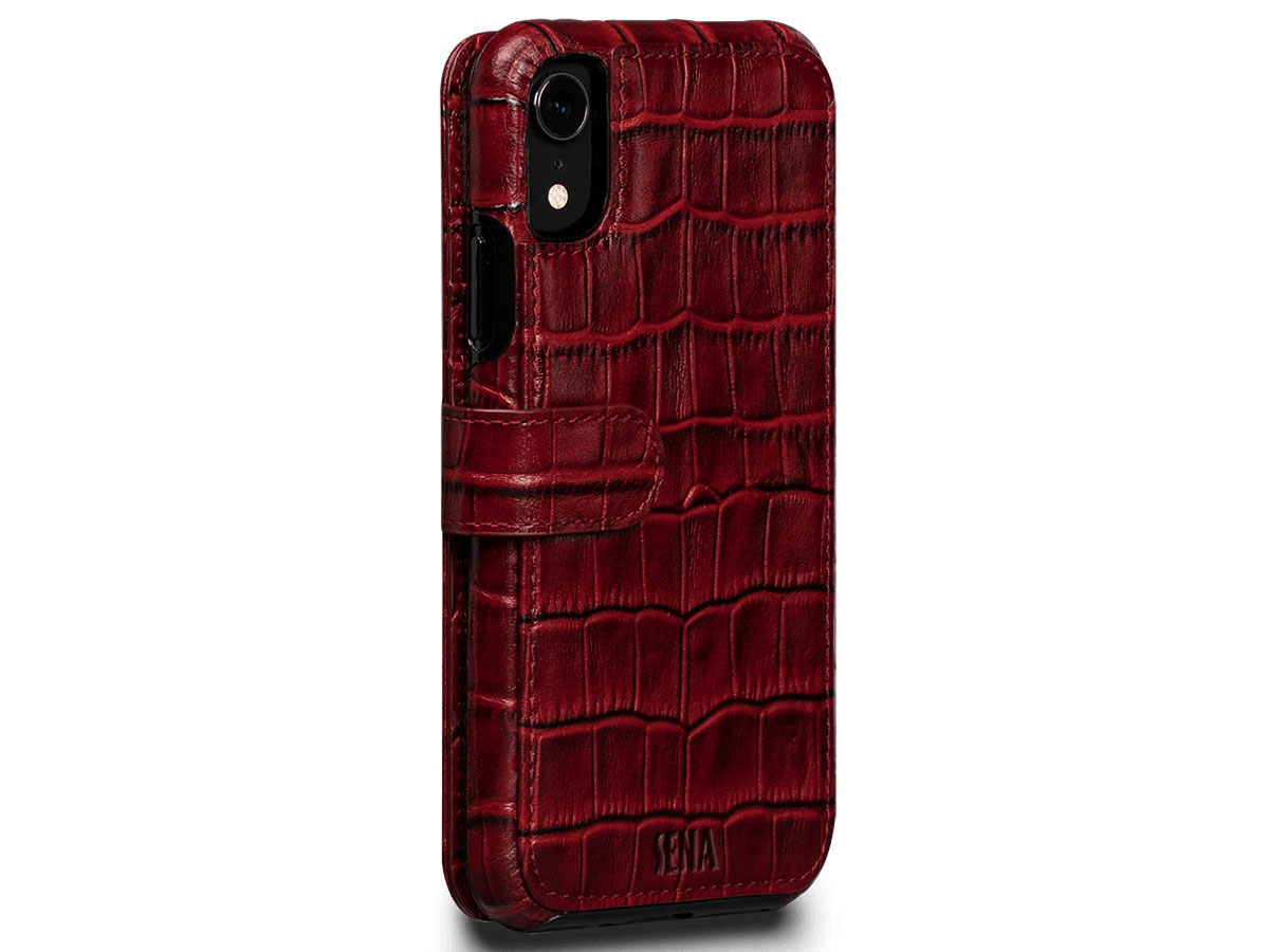 Sena Walletbook Classic Case Croco - iPhone XR hoesje