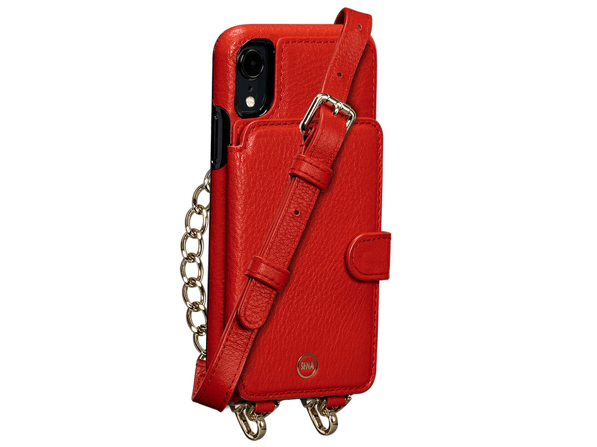 Sena Kyla Crossbody Wallet Rood - iPhone XR Hoesje