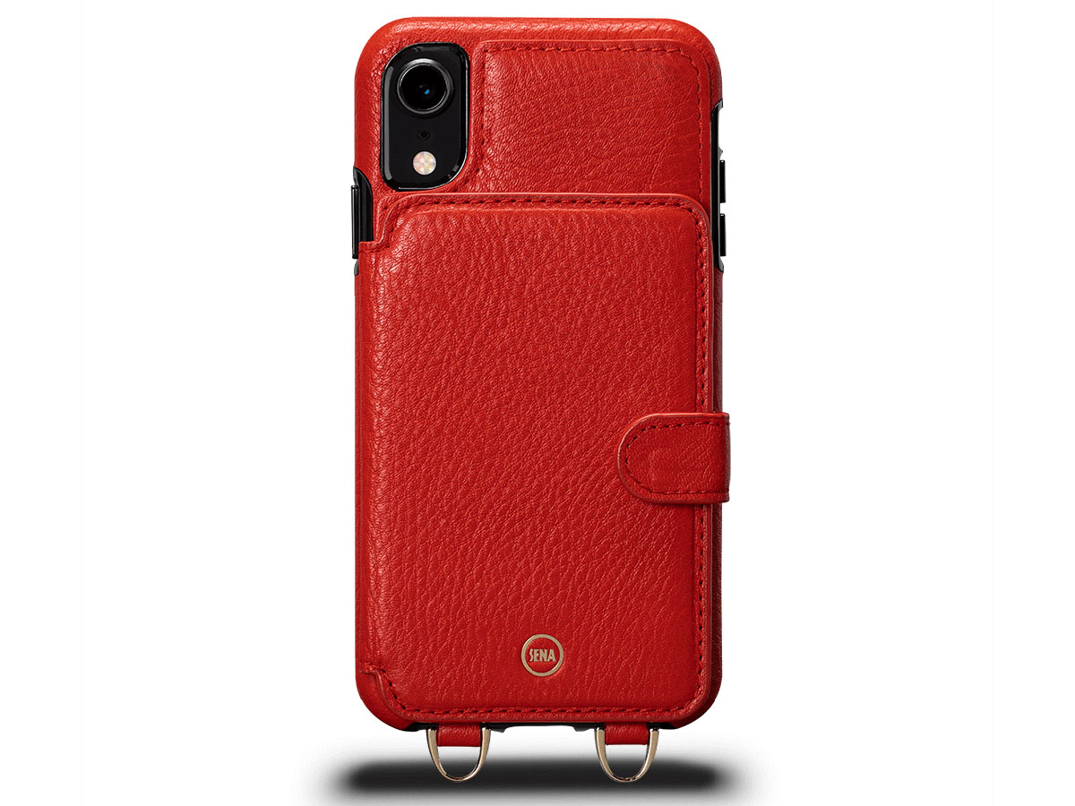 Sena Kyla Crossbody Wallet Rood - iPhone XR Hoesje