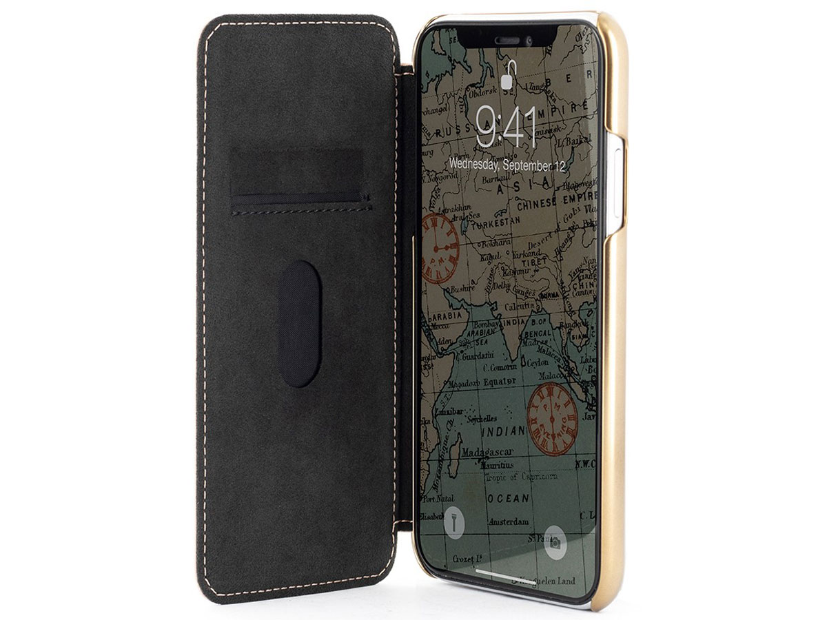 Greenwich Blake Folio Blossom/Gold - iPhone X/Xs hoesje