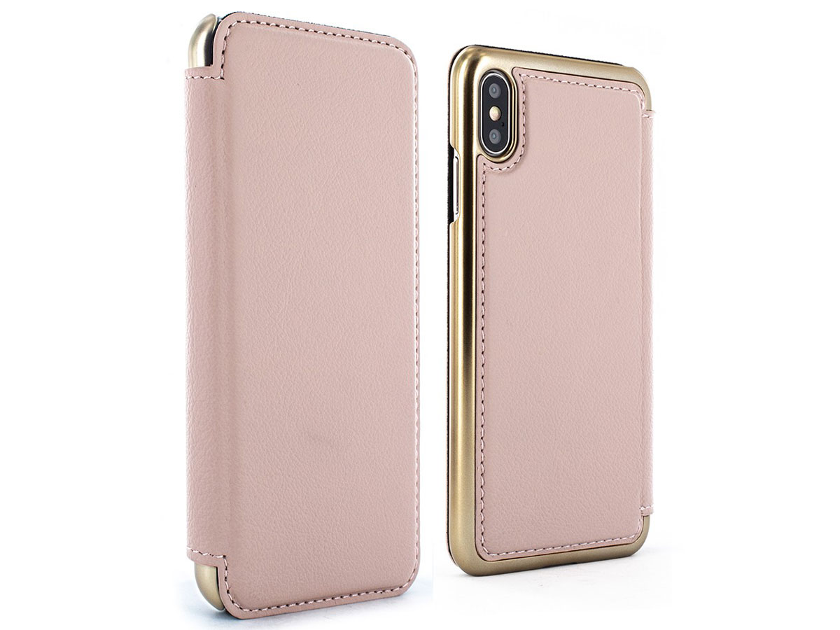 Greenwich Blake Folio Blossom/Gold - iPhone Xs Max Hoesje Leer