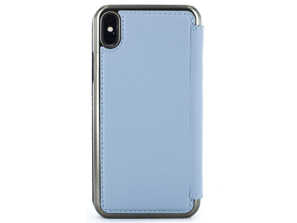 Greenwich Blake Folio Beach House/Gunmetal - iPhone Xs Max Hoesje Leer