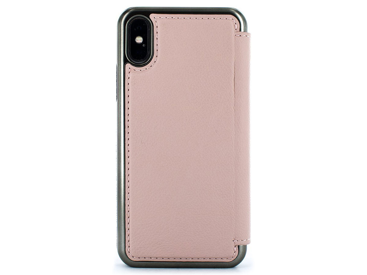 Greenwich Blake Folio Blossom/Gunmetal - iPhone Xs Max Hoesje Leer